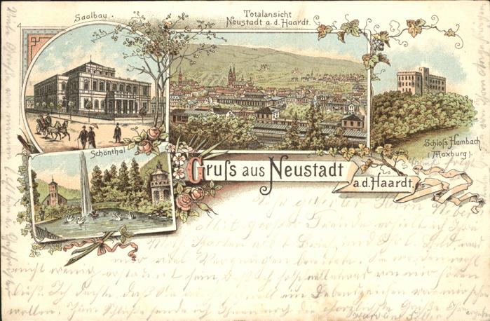 Neustadt Haardt Saalbau Schönthal Schloss Hambach Maxbu