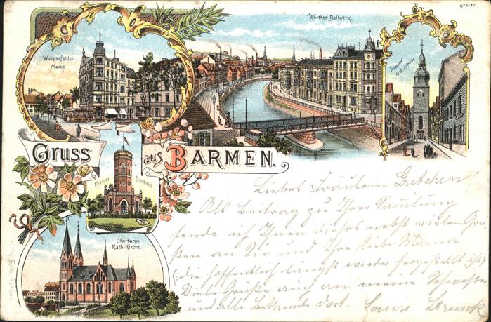 Barmen Wuppertal Wupperfelder Markt Werther Bollwerk Kir