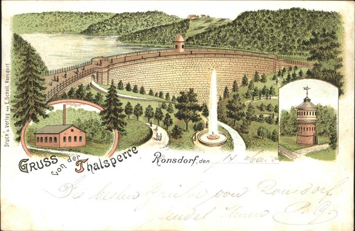 Ronsdorf Talsperre Fontäne Turm