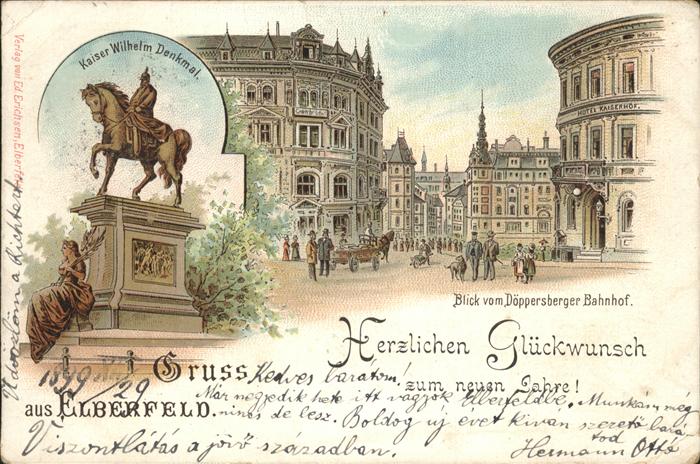 Elberfeld Wuppertal Kaiser Wilhelm Denkmal Döppersberger Ba