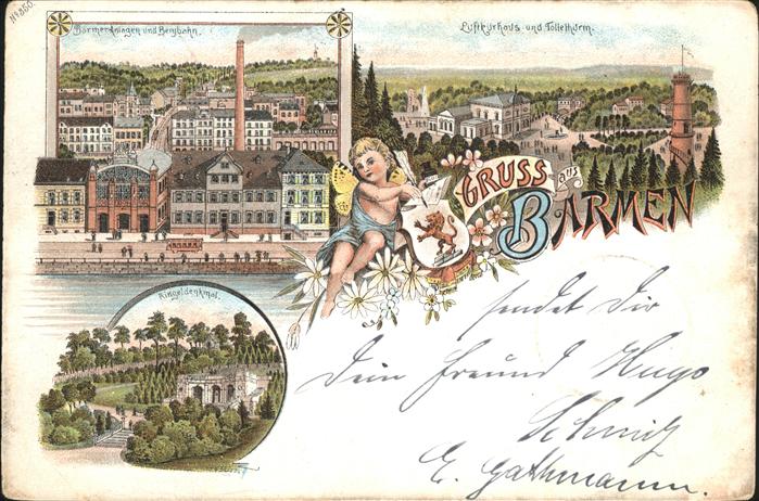 Barmen Wuppertal Bergbahn Ringeldenkmal Kurhaus Tölletur