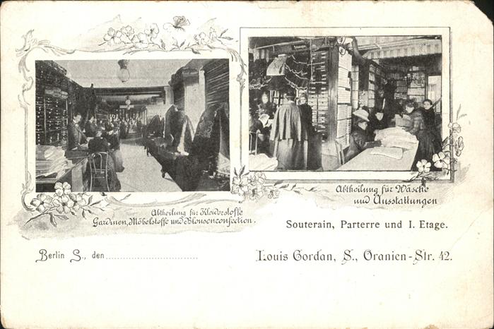 Berlin Warenhaus Louis Gordan