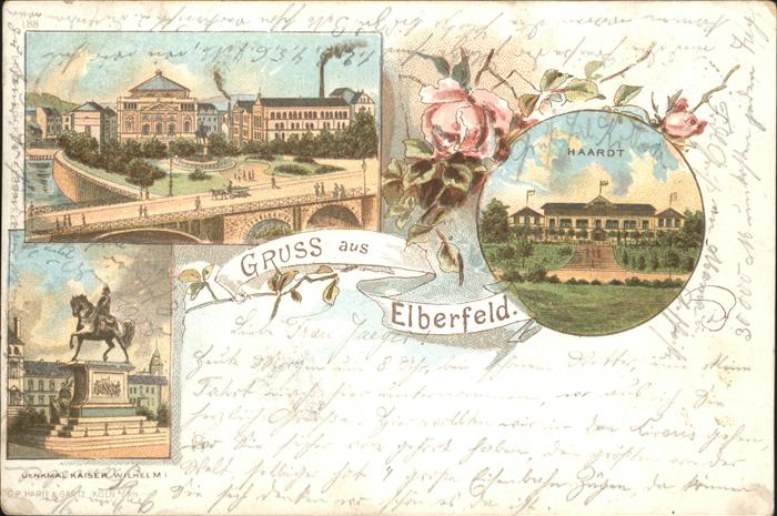 Elberfeld Wuppertal Bruecke Kaiser Wilhelm Denkmal Haardt