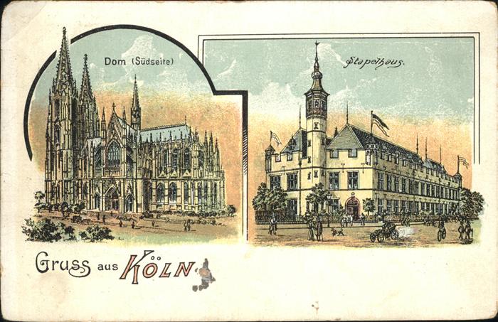 Koeln Rhein Dom Stapelhaus
