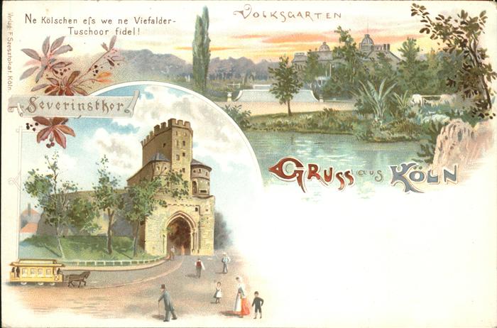 Koeln Rhein Volksgarten Severinstor