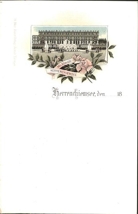 Chiemsee Bayern Schloss Herrenchiemsee