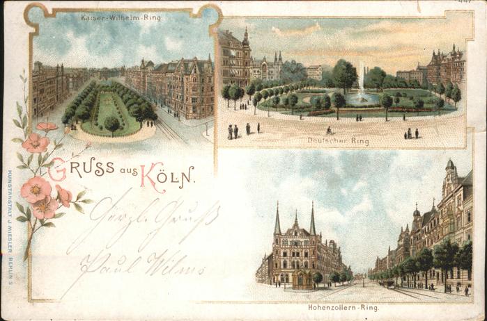 Koeln Rhein Deutscher-Ring Kaiser-Wilhelm-Ring Hohe