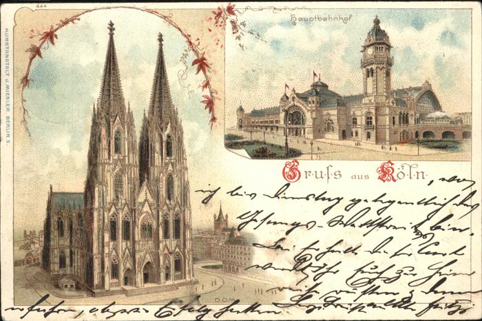Koeln Rhein Dom Hauptbahnhof