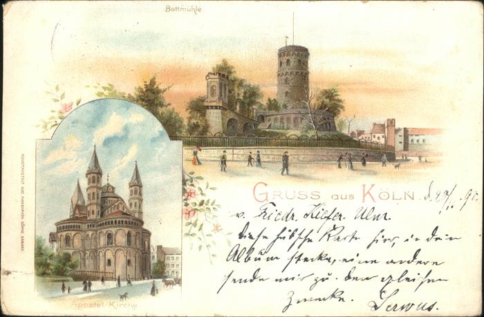 Koeln Rhein Bottmühlr Apostel-Kirche