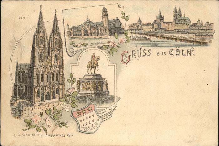 Koeln Rhein Dohm Bahnhof Brücke