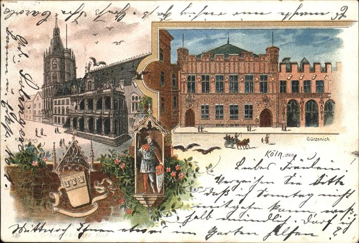 Koeln Rhein Rathaus Guerzenich