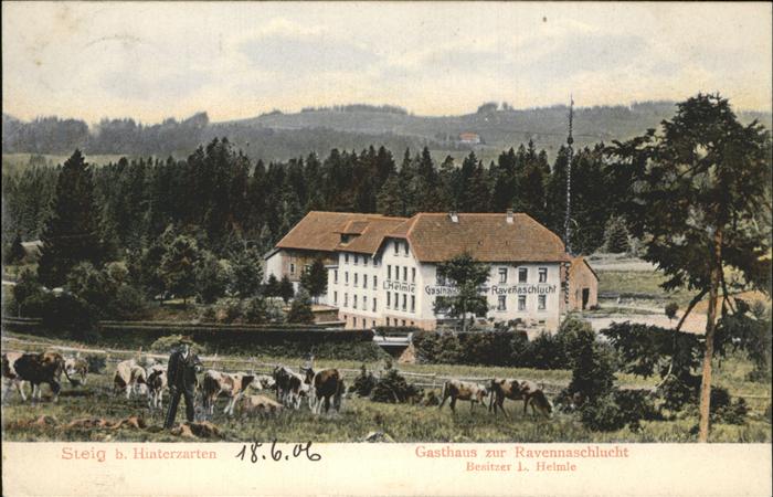 Steig Hinterzarten Gasthaus zur Ravennaschlucht J. Helmle
