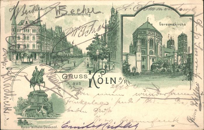 Koeln Rhein Gereonskirche Hohenzollernring Kaiser-W