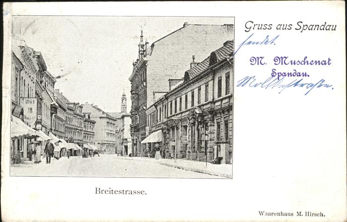 Spandau Breitestrasse Warenhaus M. Hirsch