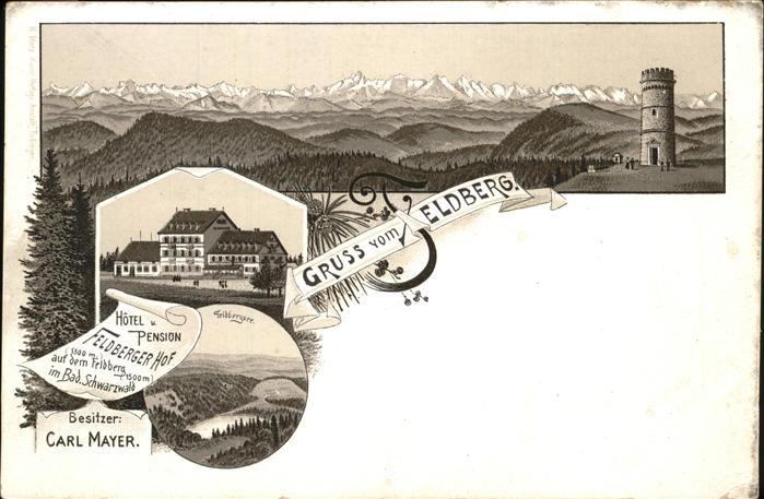Feldberg Schwarzwald Turm Hotel Pension Feldberger Hof Carl Mayer