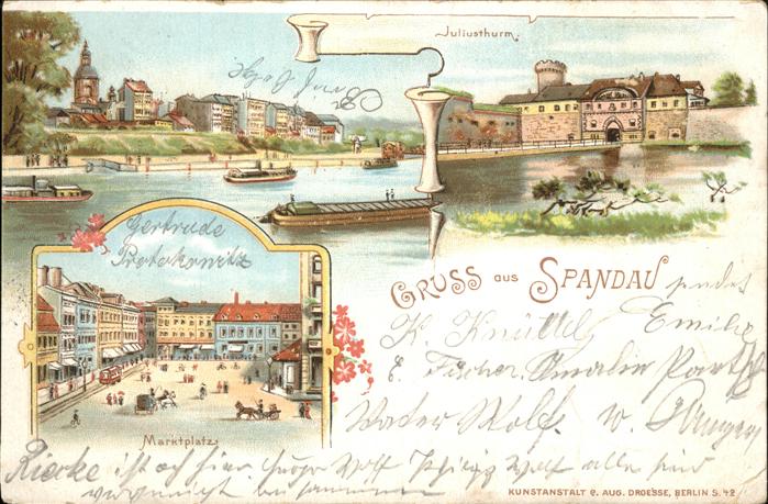 Spandau Juliusturm Marktplatz Schiffe