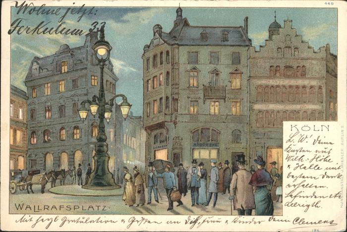 Koeln Rhein Wallrafsplatz Pferdekutschen