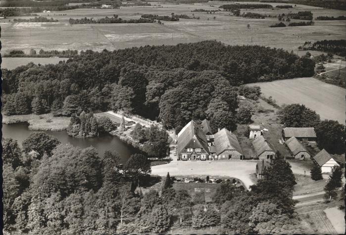 Wildeshausen Fliegeraufnahme Gut Moorbeck Ausflugslokal