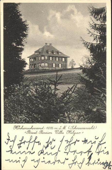 Hoechenschwand Schwarzwald BW Villa Helgar Pension