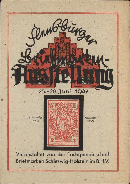 Flensburg Briefmarken Ausstellung 25.-28.Juni 194