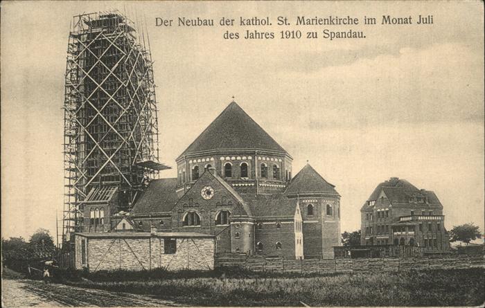 Spandau Neubau St. Marienkirche Juli 1910