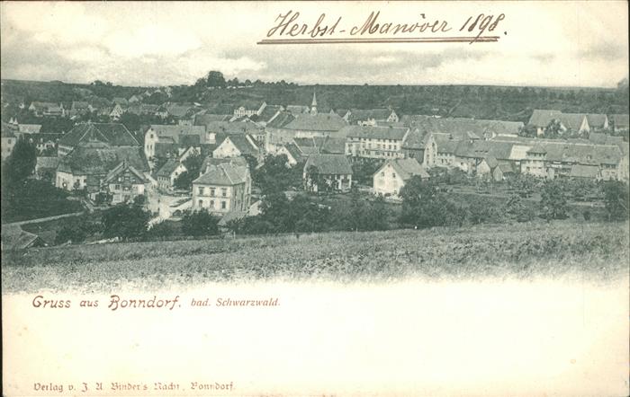 Bonndorf Schwarzwald Herbst-Manoever 1908