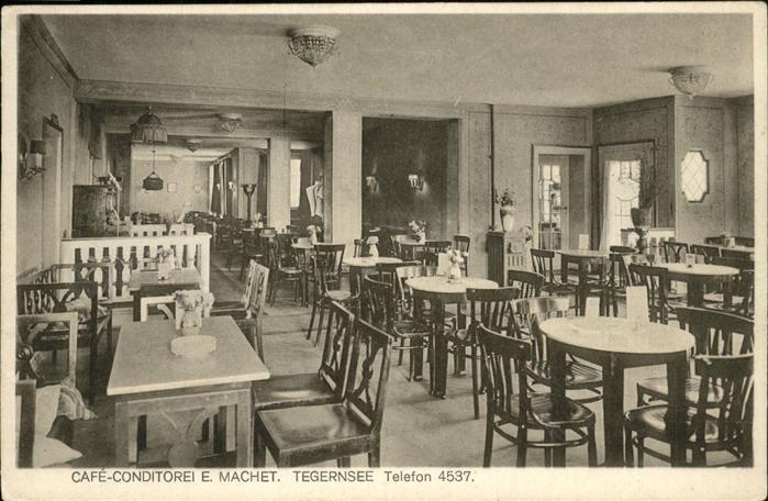 Tegernsee Bayern Cafe Conditorei E. Machet