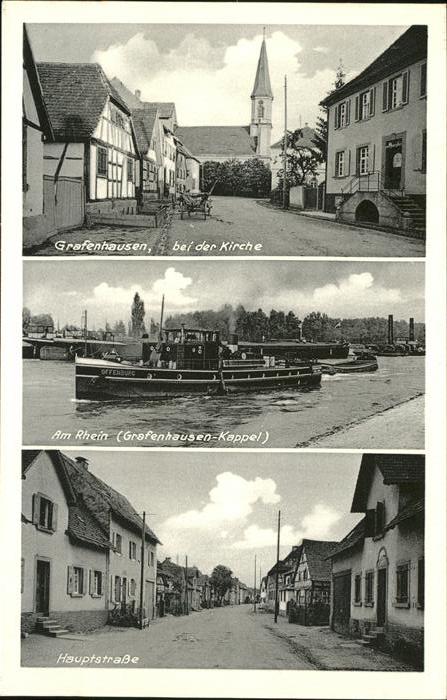 Grafenhausen Schwarzwald Kirche Rhein Schiff