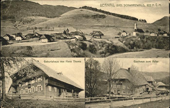Bernau Schwarzwald Panorama Geburtshau Hans Thoma Gasthaus