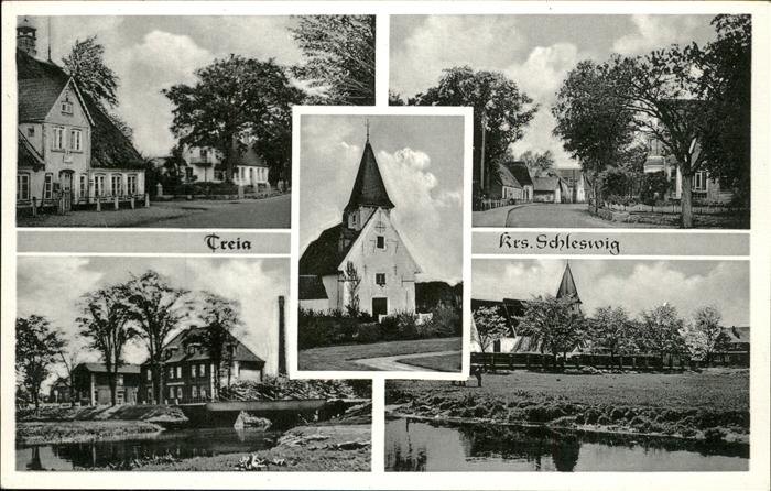 Treia Schleswig Kirche Wohnhäuser