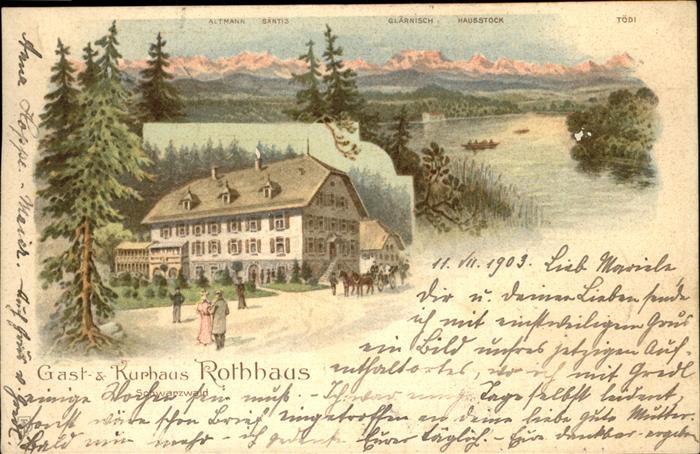 Rothaus Grafenhausen Kurhaus Alpenpanorama