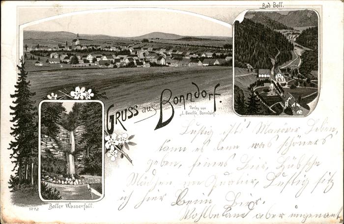 Bonndorf Schwarzwald Boller Wasserfall Panorama