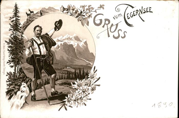 Tegernsee Bayer in Lederhosen Tracht