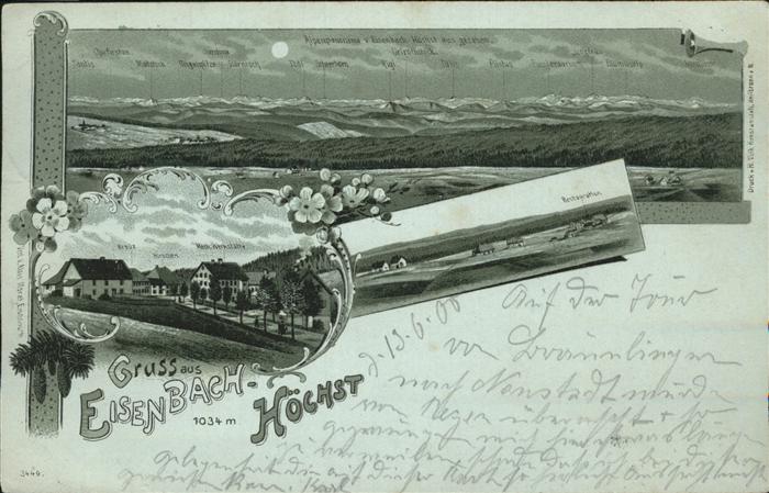 Eisenbach Schwarzwald Alpenpanorama