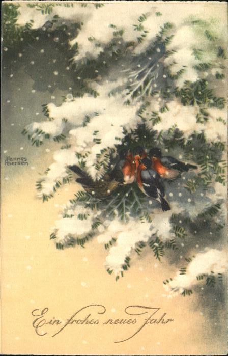 Petersen Hannes Neujahr Vögel Alabaster-Serie 4750