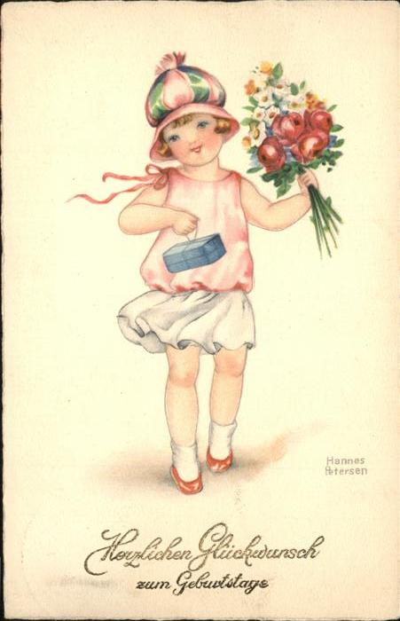 Petersen Hannes Geburtstag Kind Blumen Geschenk