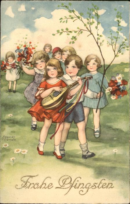 Petersen Hannes Pfingsten Kinder Mandoline Blumen