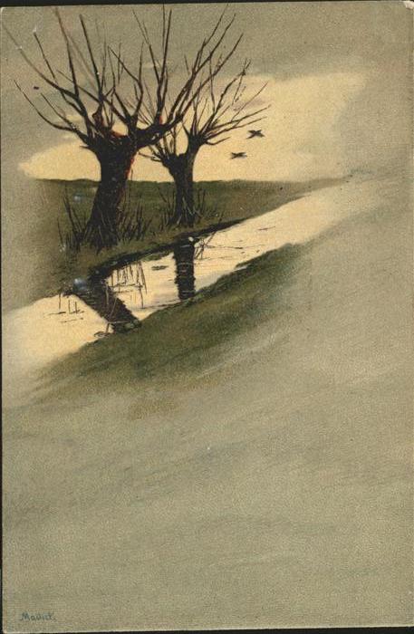 Mailick Nr. 5769 Bäume Fluss