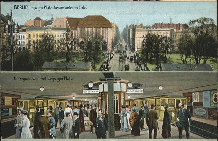 U-Bahn Subway Underground Berlin Leipziger Platz
