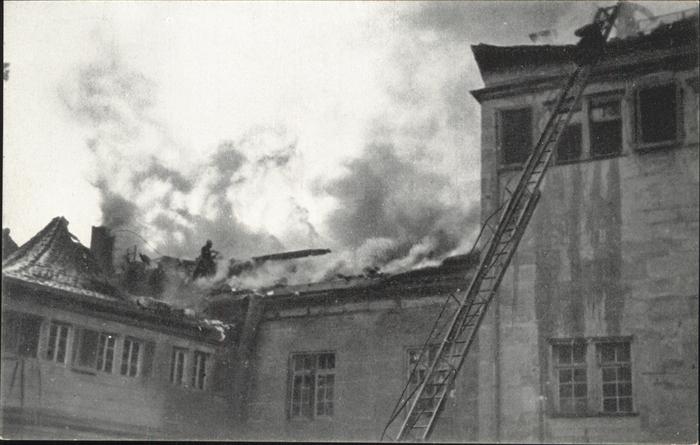 Feuerwehr Schloss Stuttgart Brand Dachstuhl
