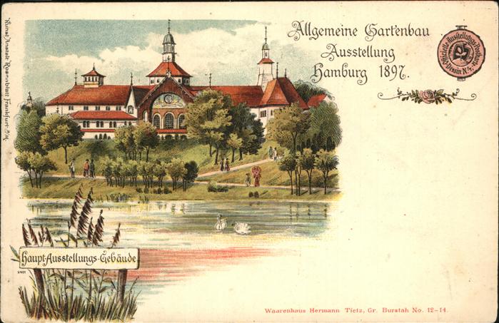 Ausstellung Gartenbau Hamburg 1897 Hauptausstellungsgebäude