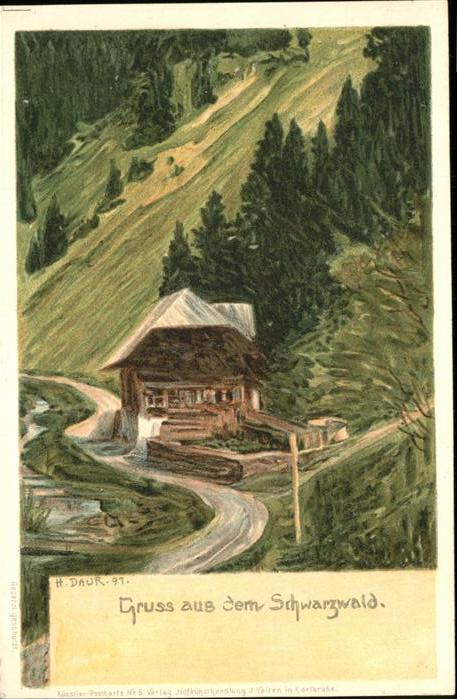 Daur Hermann Nr. 6 Schwarzwald Litho