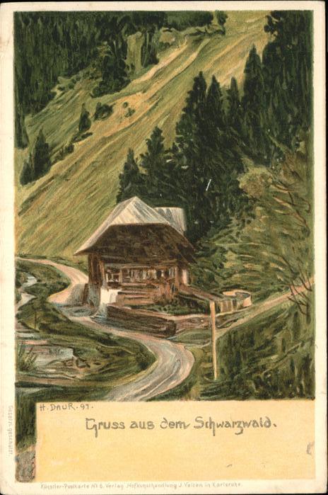 Daur Hermann Nr. 6 Schwarzwald Litho