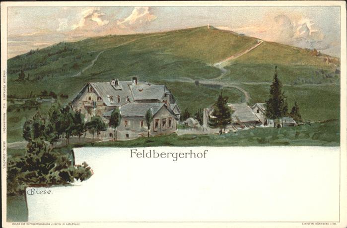 Biese Carl Karl Nr. 2 Feldbergerhof Litho