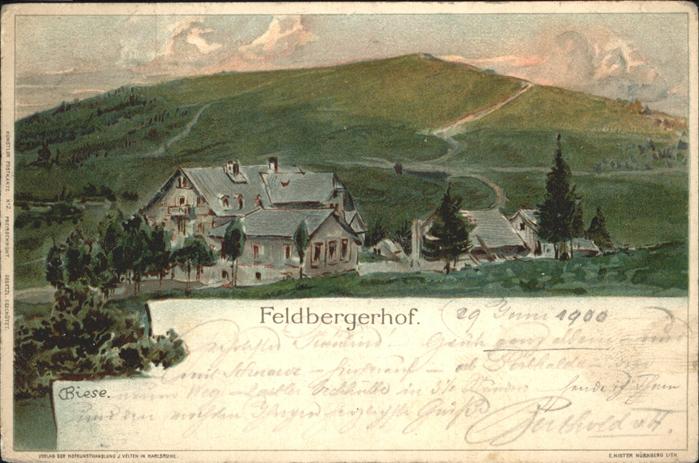 Biese Carl Karl Nr. 2 Feldbergerhof Litho