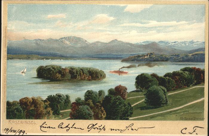 Diemer Zeno Litho Nr. 1357 Roseninsel