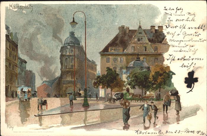 Kley Nr. 89 Karlsplatz Karlsruhe