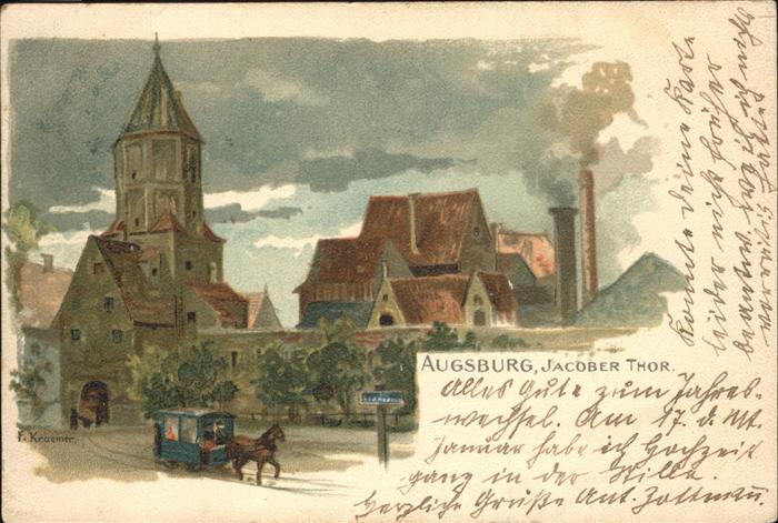 Kraemer F. Augsburg Jacober Thor