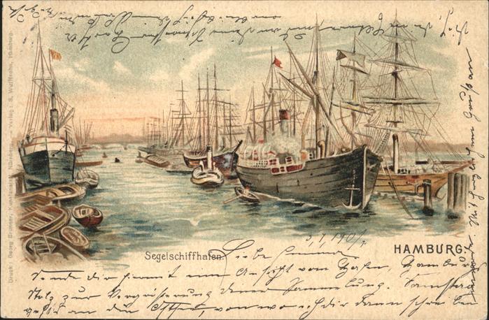 Segelschiffe Hafen Hamburg