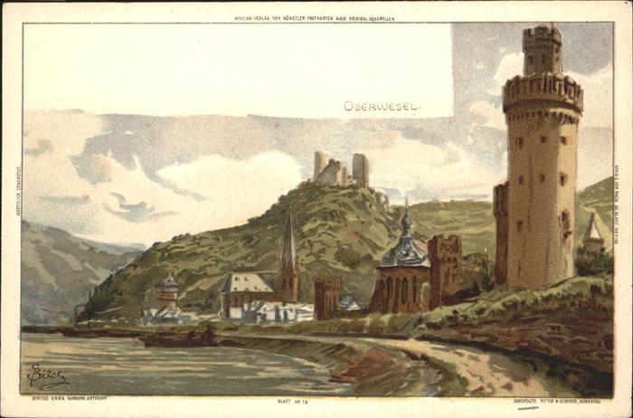Biese Carl Karl Oberwesel Litho
